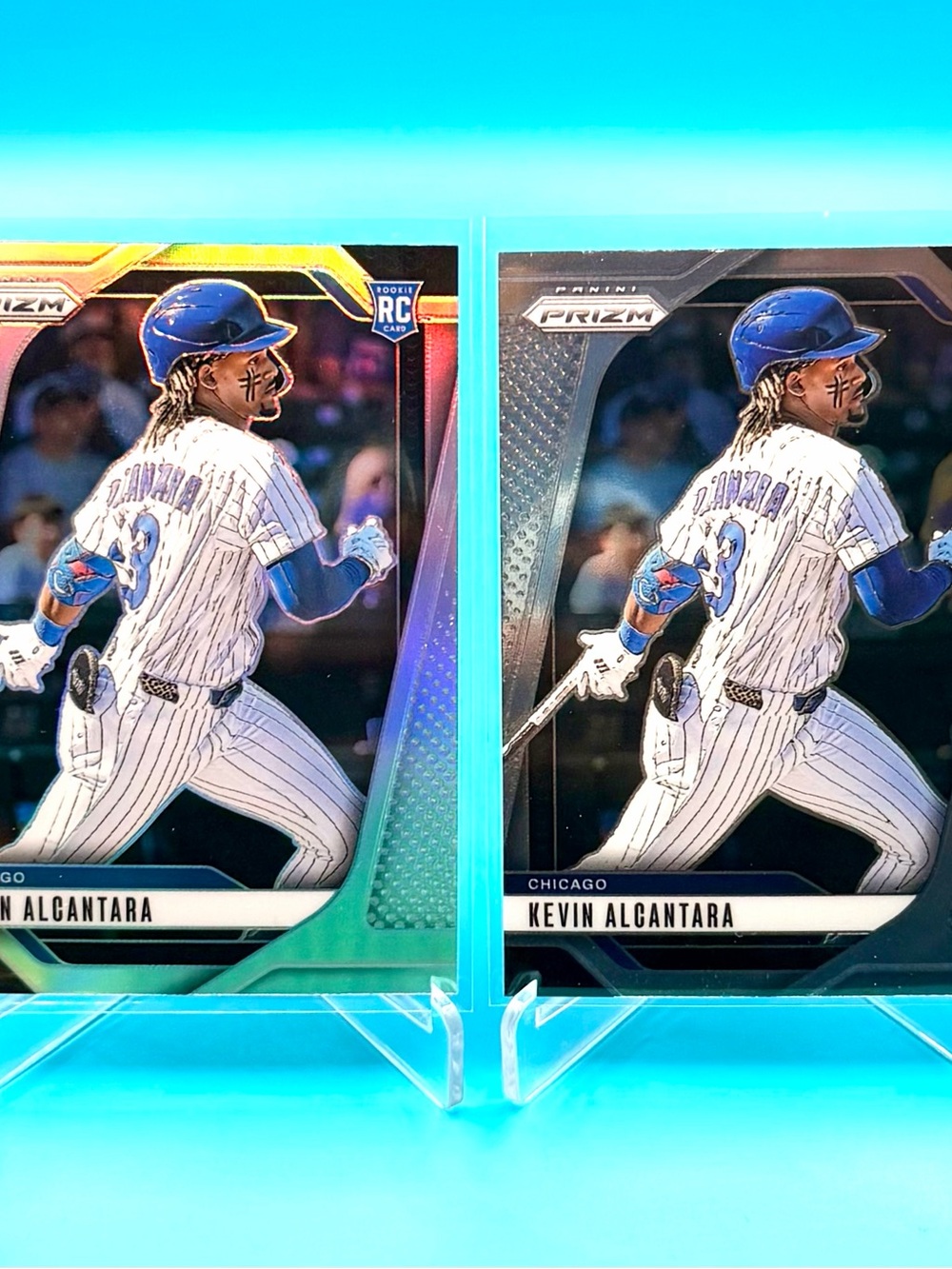 🔥KEVIN ALCANTARA ROOKIE LOT! 🔥Silver Prizm Refractor + Silver Prizm Insert! 🤩